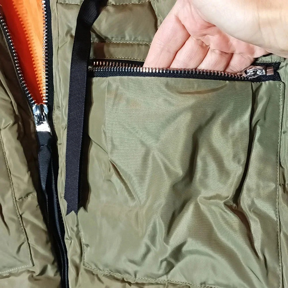 Orolay 90% duck down mid length zipper coat pocket hood blogger fav oversized xs - Picture 5 of 13